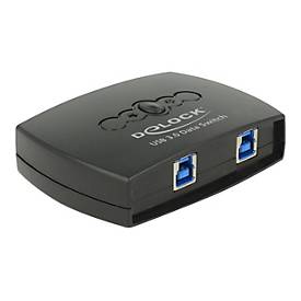 Delock USB 3.0 Sharing Switch 2 - 1 - USB-Umschalter für die gemeinsame Nutzung von Peripheriegeräten - 2 Anschlüsse