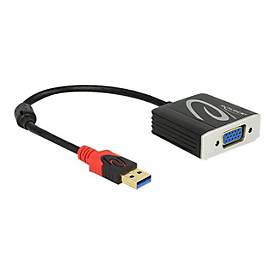 Image of Delock USB 3.0 Type-A male > VGA female - externer Videoadapter - Schwarz
