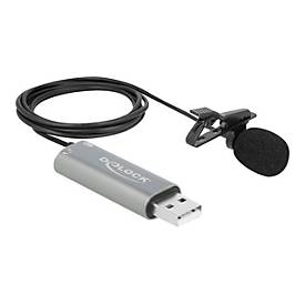 Image of Delock USB Tie Lavalier Microphone - Mikrofon