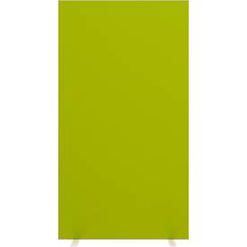 Design-Trennwand Paperflow, Stoffbespannung grün, schwer entflammbar gemäß DIN 4102 (B1), desinfektionsmittelbeständig, 