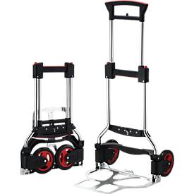 Diable pliant professionnel RuXXac-cart  Exclusive - acier inoxidable - capacité de charge 125 kg