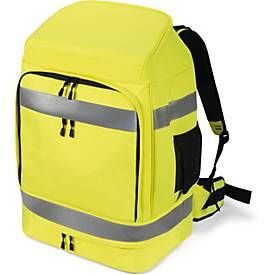 Dicota Hi-Vis - Rucksack - 65 Liter - 600D RPET, Thermoplastisches Polyurethan (TPU)