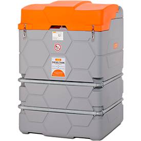 Dieseltank CUBE, Komplettanlage, versch. Größen, 1500 l, Elektropumpe 230V, Autom.-Zapfpistole