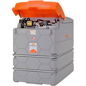 Dieseltank CUBE, Komplettanlage, versch. Größen, 2500 l, Elektropumpe 230V, Autom.-Zapfpistole