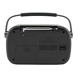 Digitalradio Soundmaster® DAB280SW, DAB+/UKW, 1,2 W, 10 Stationstasten & 40 Festsenderspeicher, Kopfhörerbuchse, schwarz