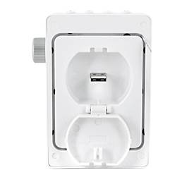 Digitalradio Soundmaster® DAB60WE, DAB+/UKW, 3 W, 3 Stationstasten & je 20 Festsenderspeicher, Bewegungssensor, Bluetooth/USB, Steckdose/Akku, weiß