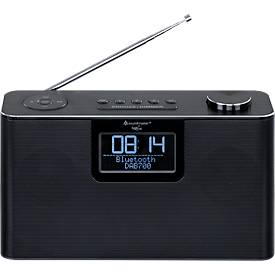 Digitalradio Soundmaster® DAB700SW, DAB+/UKW, Bluetooth/USB/Micro-SD, 3 Speichertasten & je 30 Festsenderspeicher, 2 x 6 W, Kopfhörerbuchse, schwarz