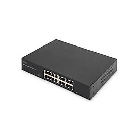 DIGITUS 16-Port Gigabit Switch, 19 Zoll, Unmanaged