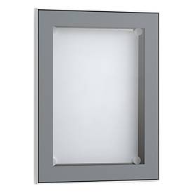 Display-Schaukasten, alusilberfarben eloxiert