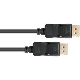 DisplayPort 2.0 Kabel Good Connections, bis 8K, bis 54 Gbit/s, Kupferleitungen, Verriegelungsschutz, Länge 1 m, schwarz