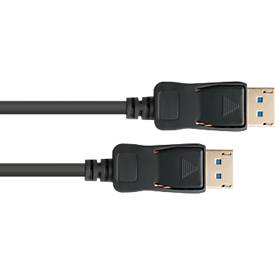DisplayPort 2.0 Kabel Good Connections, bis 8K, bis 54 Gbit/s, Kupferleitungen, Verriegelungsschutz, Länge 2 m, schwarz