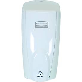 Distributeur automatique de savon et de désinfectant Rubbermaid AutoFoam, 1100 ml, sans contact, pour mur/support, blanc
