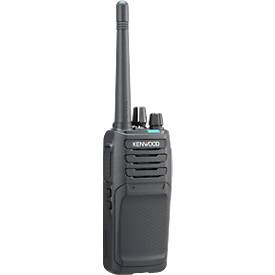 DMR-Funkgerät Kenwood NX-1200D-FN, lizenzfrei, analog/digital, 260 Kanäle, bis 6 km, bis 14,5 h, LC-Display, IP54/55, inkl. Zubehör, schwarz