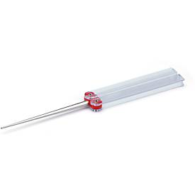 DMT Diamantschärfer DiaFold, für Wellenschliff-Messer, konisch, fein 25 µ, Sägezahnung, trocken & mit Wasser verwendbar, Klappgriffe, L 112,5 mm, rot