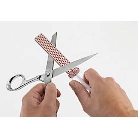 DMT Diamantschärfer DiaFold, kegelförmig, doppelseitig fein 25 µ/extrafein 9 µ, trocken & mit Wasser verwendbar, Klappgriffe, L 240 mm, rot-grün