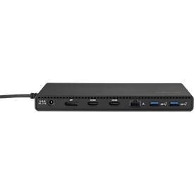 Dockingstation Kensington SD4842P USB-C Triple Video, 100 W, 4K, 1080 px, für bis zu 3 Monitore, DisplayPort/HDMI/USB/LAN/Audio, PCR, schwarz