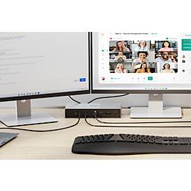 Dockingstation Kensington SD5000T5 EQ, bis 140 W, bis 80 Gbit/s, kompatibel mit Thunderbolt, USB4 und USB-C, PCR-Aluminium