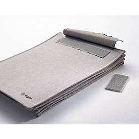 Dokumentenfächer für Office Rucksack/Office Boxen Serie Sigel Move It, 4-Fächer-Gliederung, L 245 x B 340 mm, Polyester, grau