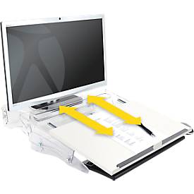 Dokumentenhalter Flex Desk 630 New, höhenverstellbar, mit Aufbewahrungsfach