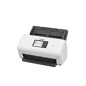Dokumentenscanner Brother ADS-4500W, Schwarzweiß/Farbe, 35 Seiten/min & 70 Bilder/min, Duplex ADF, Mobilscan, Touchscreen, USB/LAN/WLAN, bis A4