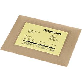 Dokumententasche, C5, Polypropylen-Folie, ohne Aufdruck, selbstklebend, transparent, 250 Stk