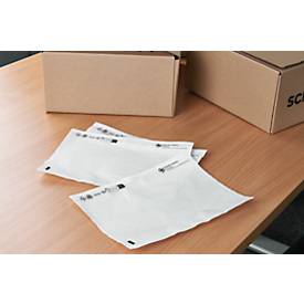 Dokumententasche/Lieferscheintasche SecurePack, C5, ohne Aufdruck, selbstklebend, wasserfest, PCR & FSC®-Kraftpapier, transparent, 250 Stück