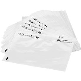 Dokumententasche/Lieferscheintasche SecurePack, C5, ohne Aufdruck, selbstklebend, wasserfest, PCR & FSC®-Kraftpapier, transparent, 250 Stück