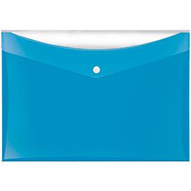 Dokumententasche Veloflex VELOCOLOR®, DIN A4, Kunststoff, für ca. 100 Blatt, 6 Stück, blau