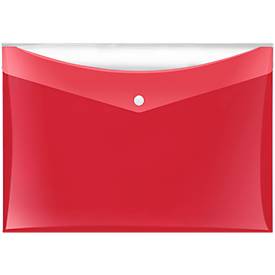 Dokumententasche Veloflex VELOCOLOR®, DIN A4, Kunststoff, für ca. 100 Blatt, 6 Stück, rot