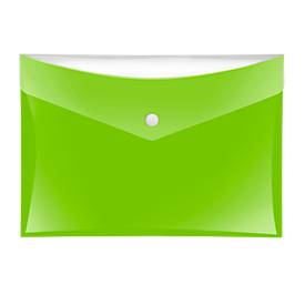 Dokumententasche Veloflex VELOCOLOR®, DIN A5, Kunststoff, für ca. 100 Blatt, 6 Stück, grün