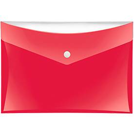 Dokumententasche Veloflex VELOCOLOR®, DIN A5, Kunststoff, für ca. 100 Blatt, 6 Stück, rot