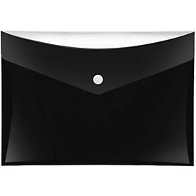 Dokumententasche Veloflex VELOCOLOR®, DIN A5, Kunststoff, für ca. 100 Blatt, 6 Stück, schwarz