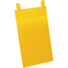 Dokumententaschen mit Lasche, B 210 x H 297 mm (DIN A5), 50 Stück, gelb