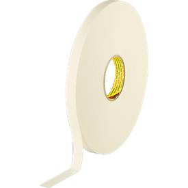 Doppelseitiges Polyethylen Schaum-Klebeband, weiß von 3M