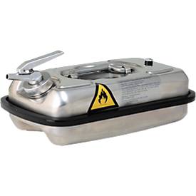 Dosierkanister, aus Edelstahl, Dichtungen aus PTFE, mit Flammsperre