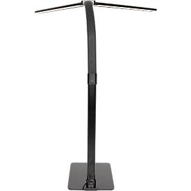 DOTLUX LED-Schreibtischleuchte TWIN, 20W, COLORselect 3000 - 6500K, dimmbar, 120° Abstrahlwinkel, L 800 x B 33 x H 680 mm, schwarz