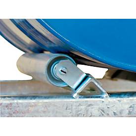 Cemo Draaibare rollensteun voor  vatenrek type 400 en 800, gegalvaniseerd staal, voor 200 l vat, 2 stuks