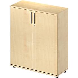 Schäfer Shop Genius Draaideurkast TETRIS WOOD – B 1000 x D 421 x H 1160 mm (hoogte inclusief glijders) – 3 OH - ahorn decor – ons merk 