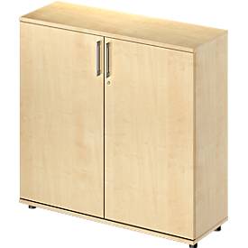 Schäfer Shop Genius Draaideurkast TETRIS WOOD – B 1200 x D 421 x H 1160 mm (hoogte inclusief glijders) – 3 OH - ahorn decor – ons merk 