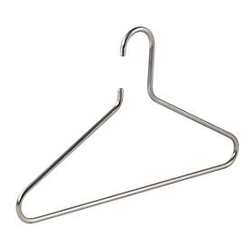 Draht-Kleiderbügel Rudolf Weber KG Ageless, ø 8 mm, rundgeformte Enden, Stahl verchromt, 4 Stück