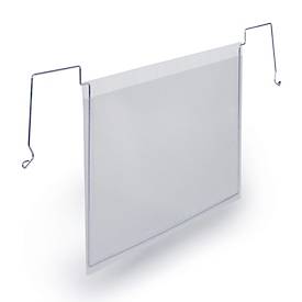 Drahtbügeltasche Durable, DIN A5 quer, ohne Schutzklappe, B 450 x H 205 mm, PP, transparent, 50 Stück