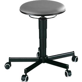 Drehhocker 9468, mit Rollen, Kunstleder