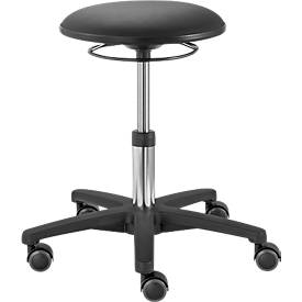 Drehhocker TEC basic IS 1989, höhenverstellbar, ergonomischer Polster-Sitz, versch. Farben