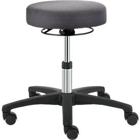 Drehhocker TEC basic IS 1999, höhenverst., ohne Armablage, ergonom. Polster-Sitz, platingrau