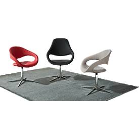 Drehsessel SAMBA, belastbar bis 200 kg, Sessel, rot