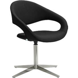 Drehsessel SAMBA, belastbar bis 200 kg, Sessel, schwarz