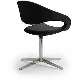 Drehsessel SAMBA, belastbar bis 200 kg, Sessel, schwarz