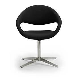 Drehsessel SAMBA, belastbar bis 200 kg, Sessel, schwarz