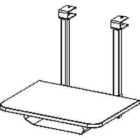 Druckertablar, für Tischsystem MODENA FLEX, mit Ablagefach für Papier, versch. Farben