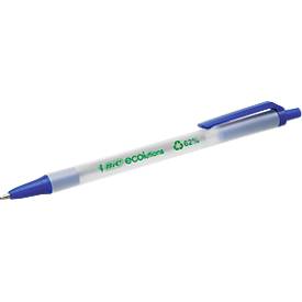 Druckkugelschreiber BIC® ECOlutions® Clic Stic, 0,4 mm, recycelt, blau, 50 Stück